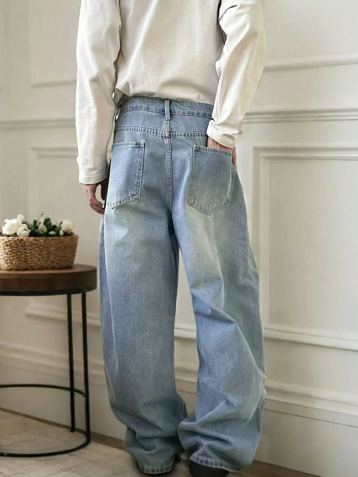 Vintage Loose Fit Casual Jeans